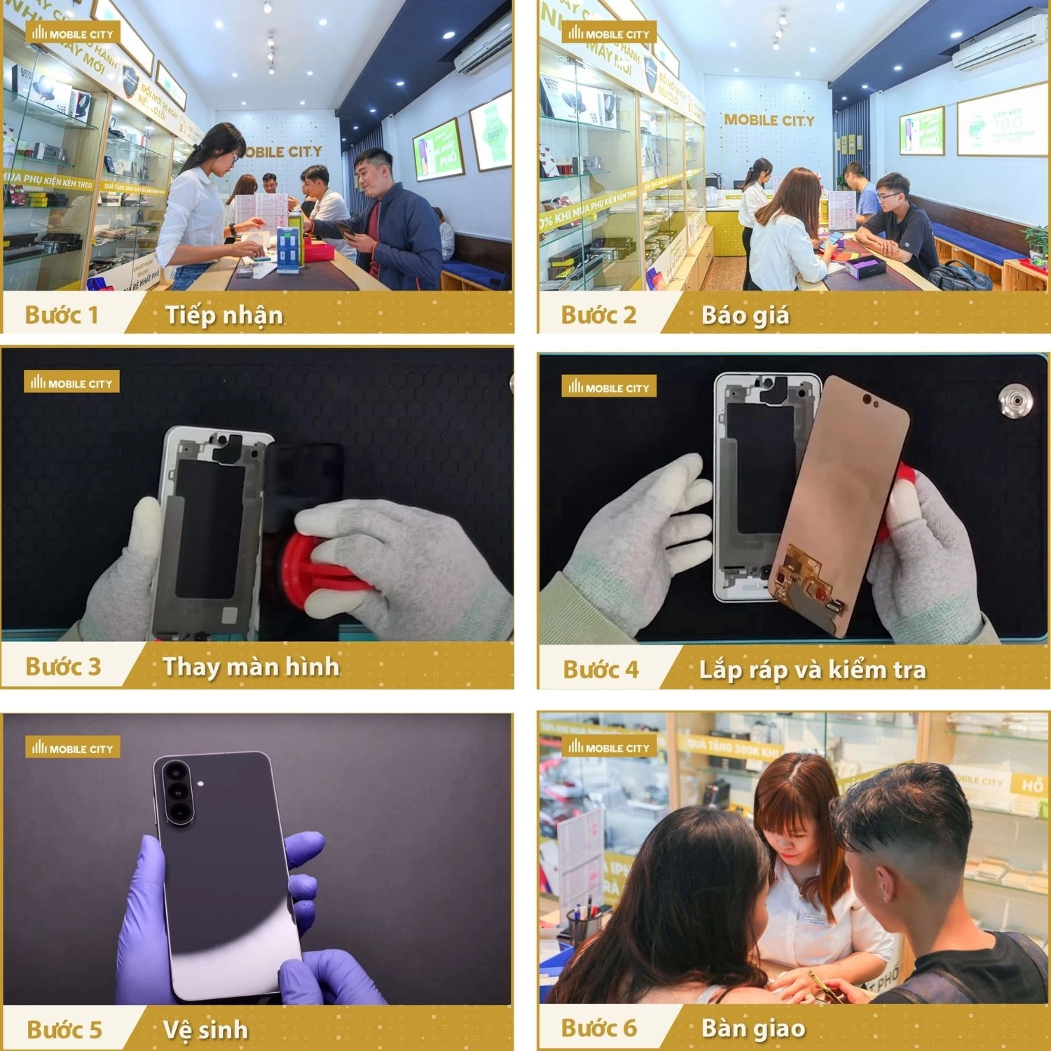 Thay màn hình Samsung Galaxy A56, Quy trình thay màn hình Samsung Galaxy A56 chuẩn xác nhất