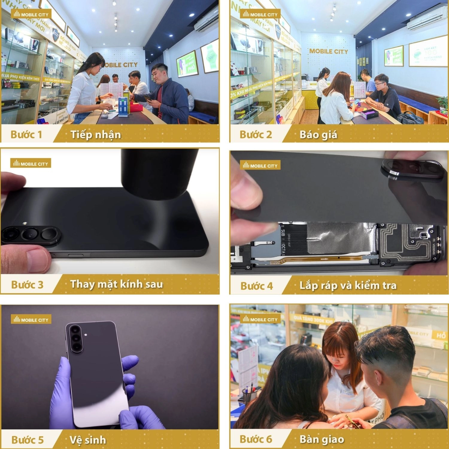 Thay mặt kính sau Samsung Galaxy A56, Quy trình thay mặt kính sau Samsung Galaxy A56 chuẩn xác nhất
