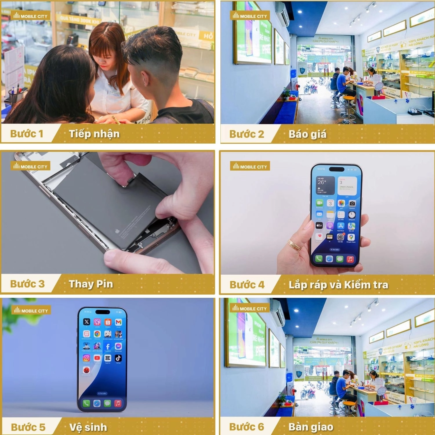 Thay Pin iPhone 17 Pro, quy trình