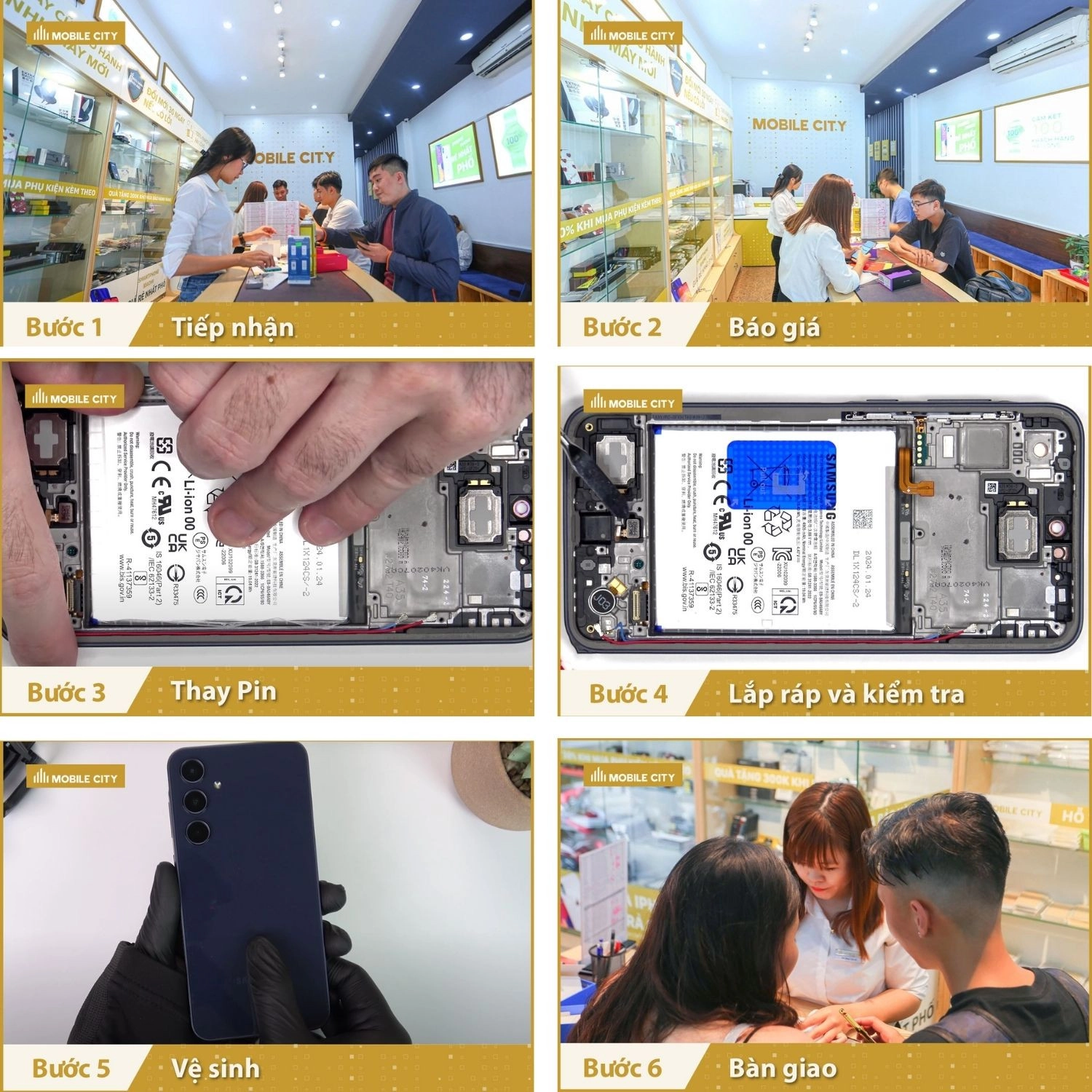 Thay Pin Samsung Galaxy A35, Quy trình thay Pin Samsung Galaxy A35 chuẩn xác nhất