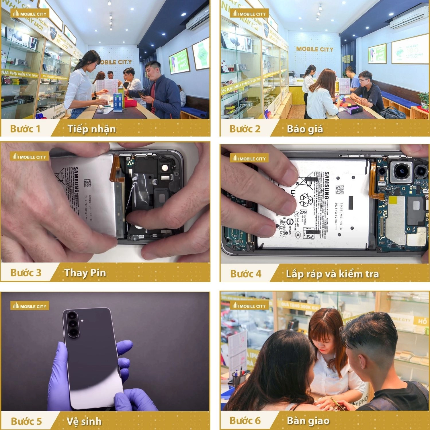 Thay Pin Samsung Galaxy A56, Quy trình thay Pin Samsung Galaxy A56 chuẩn xác nhất