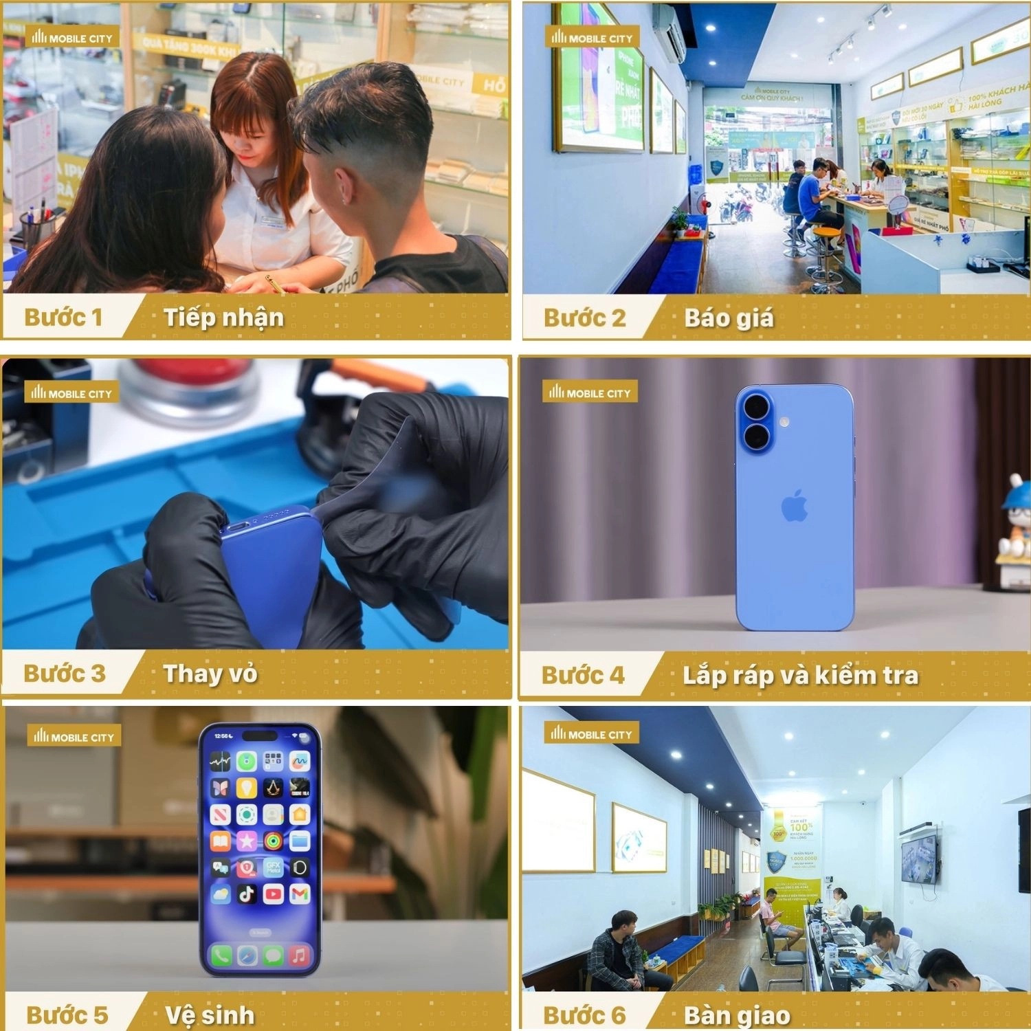Thay vỏ iPhone 17, quy trình