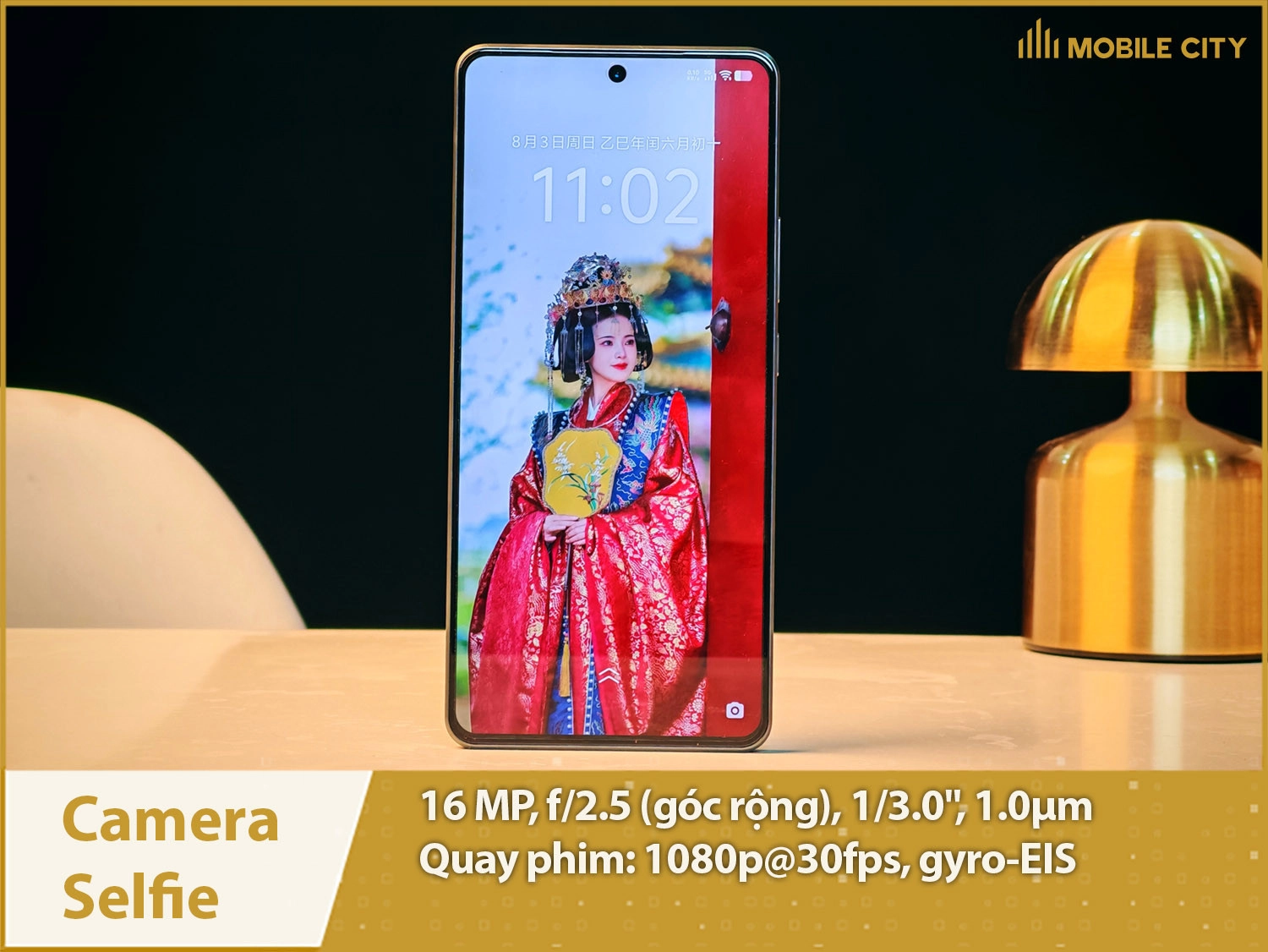 Camera selfie 16MP & Quay phim 1080p