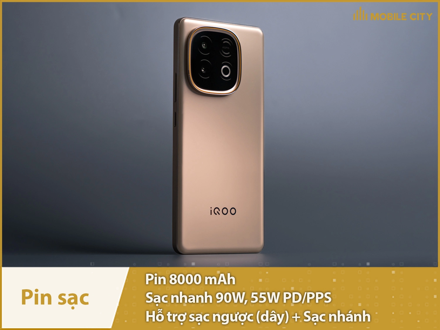 Pin siêu khủng 8000mAh & Sạc nhanh 90W