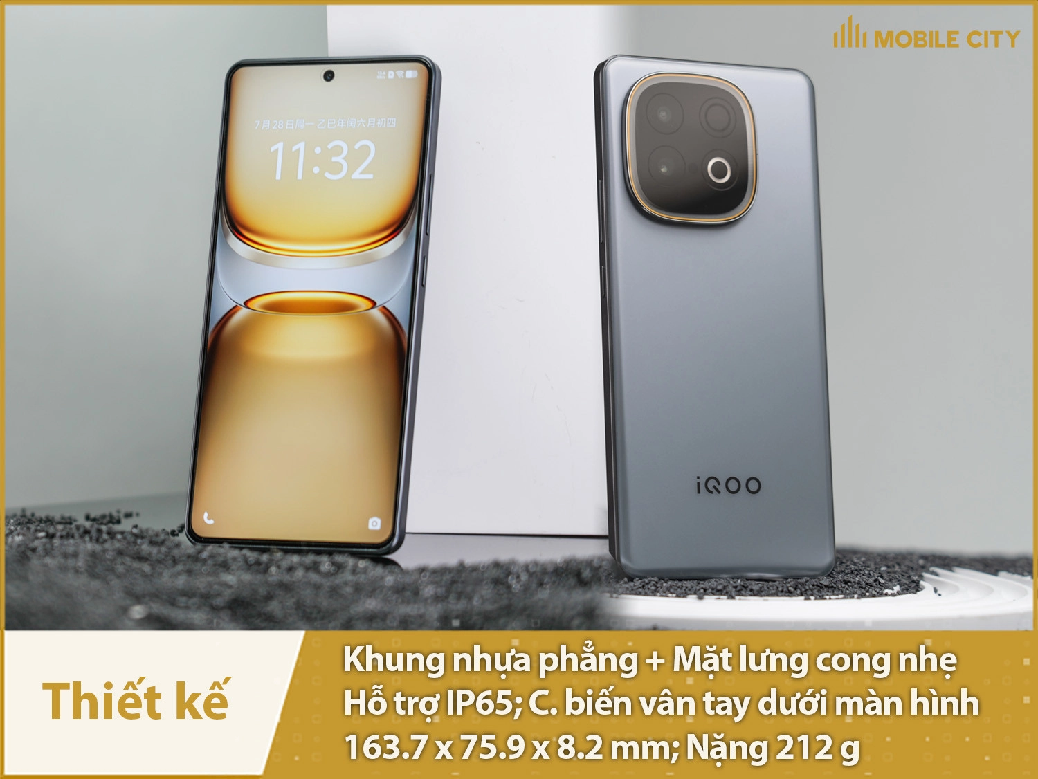 Thiết kế quen thuộc,  IP65, mỏng nhẹ