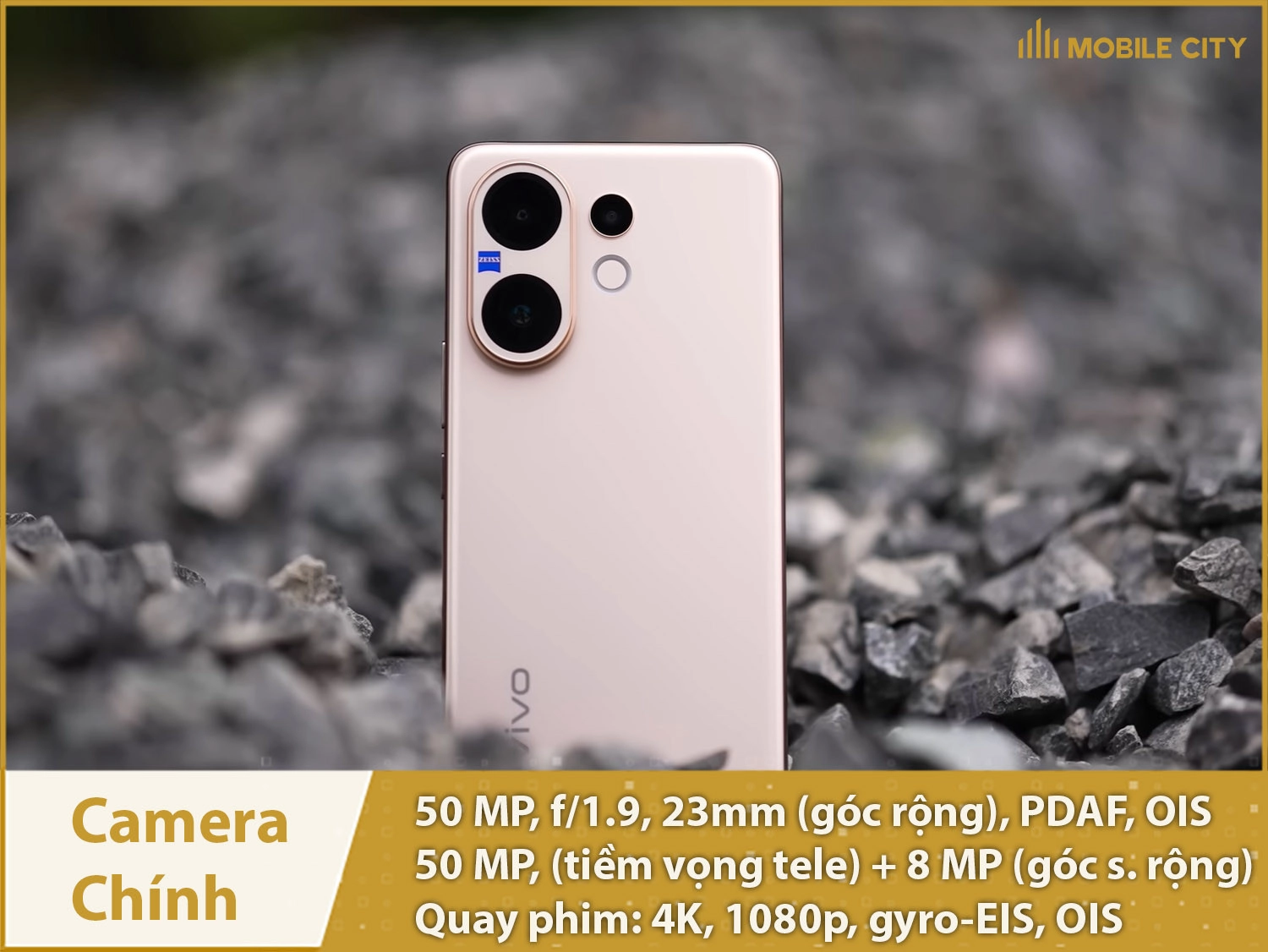 Camera chính 50MP; Quay phim 4K