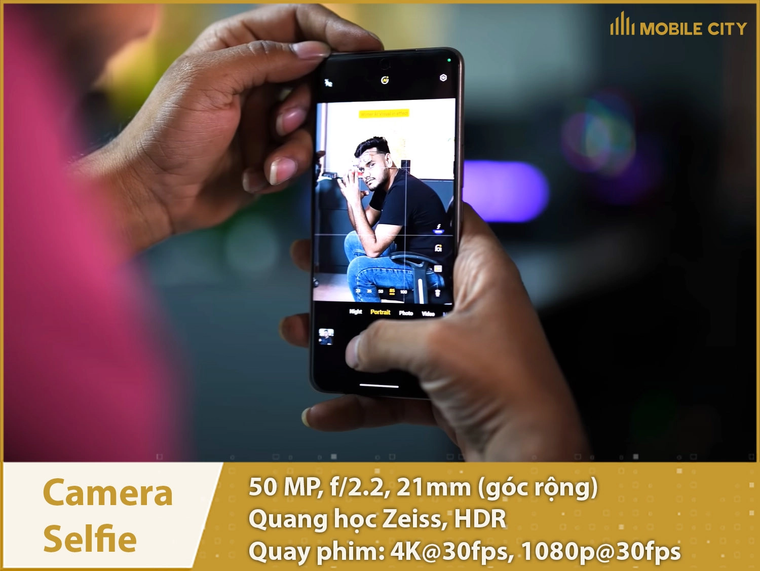 Camera selfie 50MP; Quay phim 4K