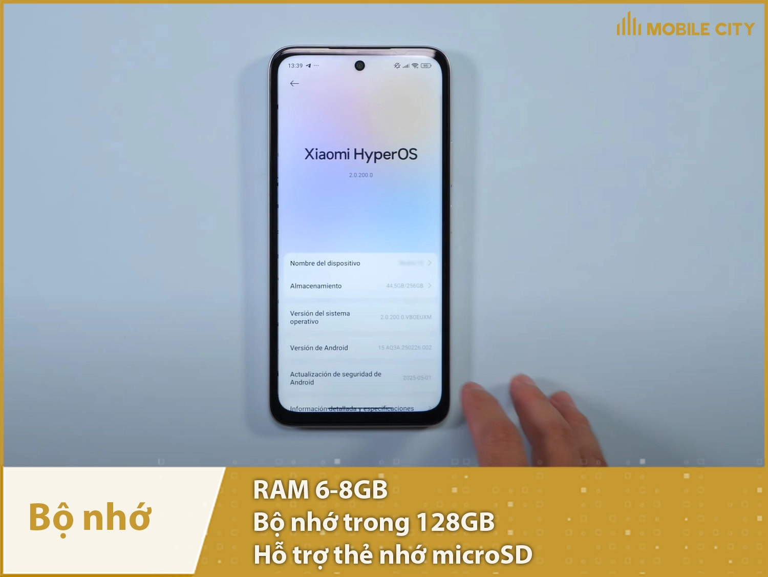 POCO M7 Plus có RAM 6-8GB & Bộ nhớ 128GB