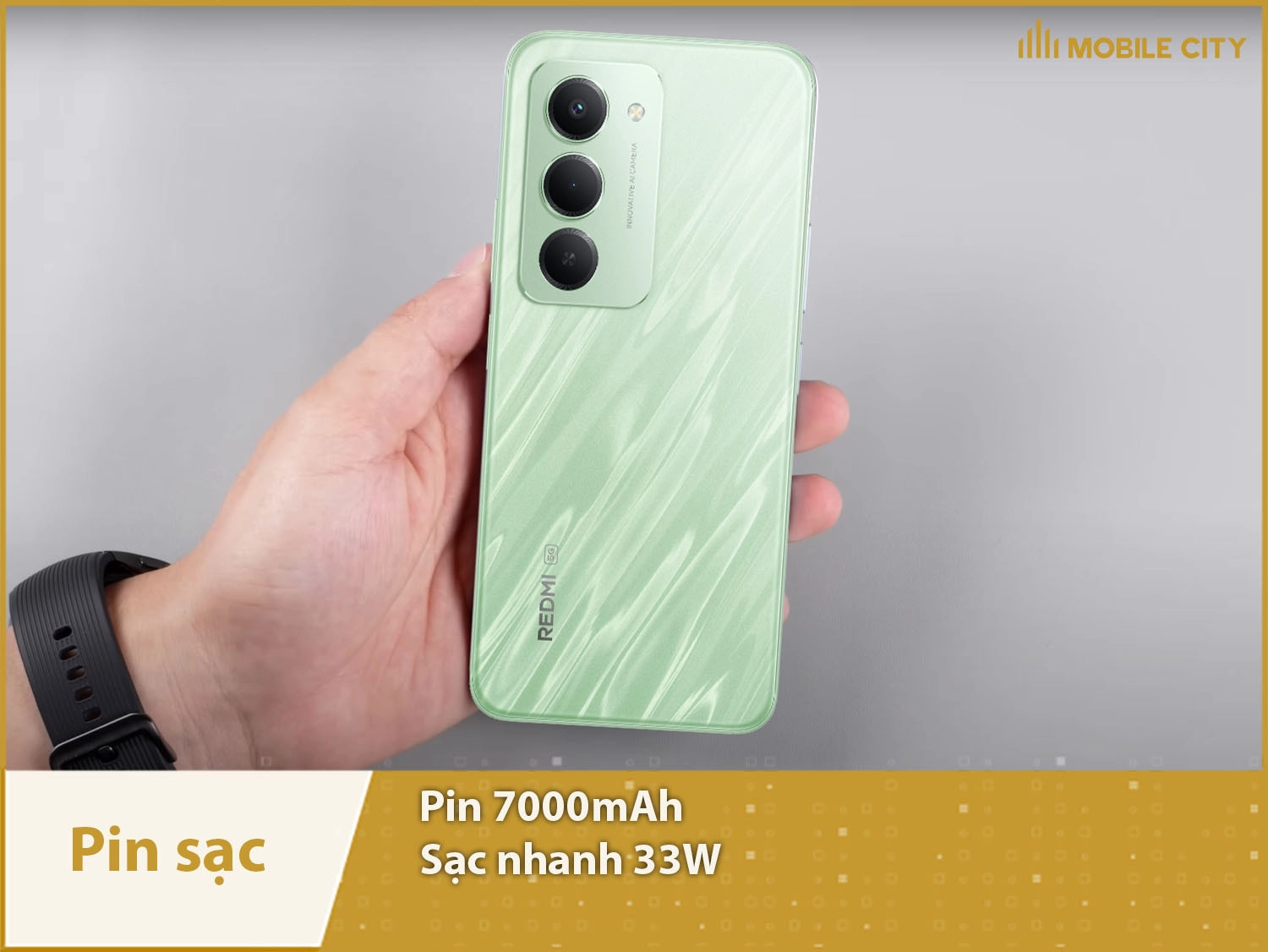 Pin khủng 7000mAh & Sạc nhanh 33W