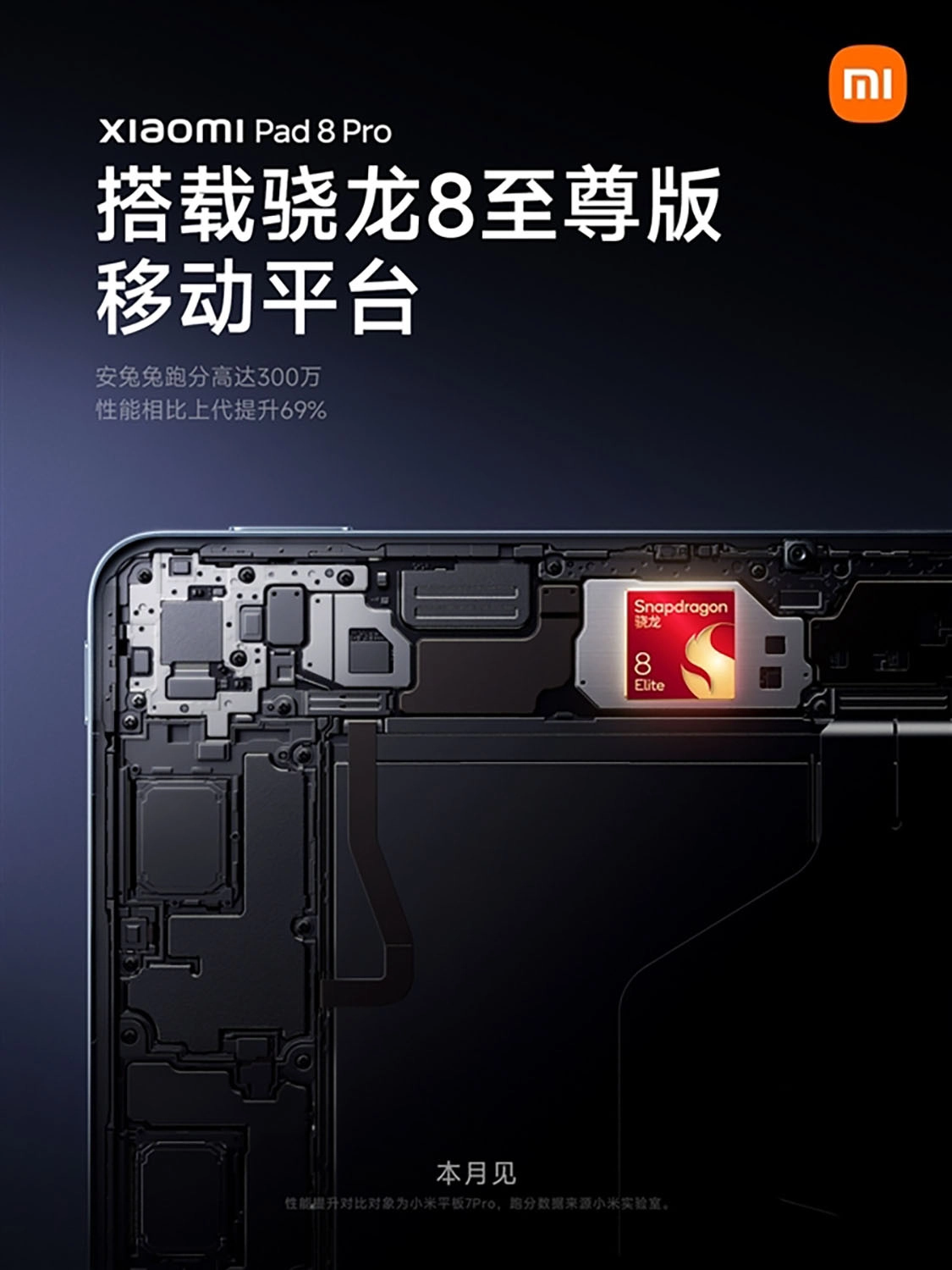 Xiaomi Pad 8 Pro sở hữu bộ vi xử lý Snapdragon 8 Elite