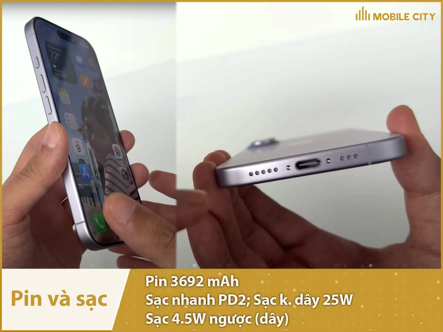 Thời lượng pin đủ dùng & Sạc nhanh ấn tượng