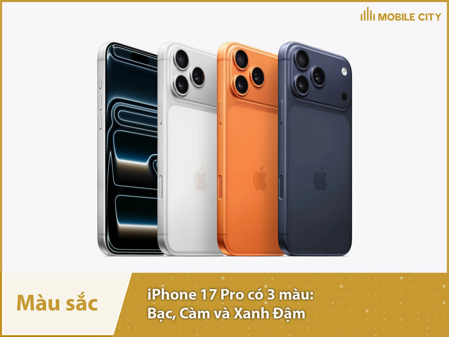 iPhone 17 Pro cung cấp 3 màu sắc