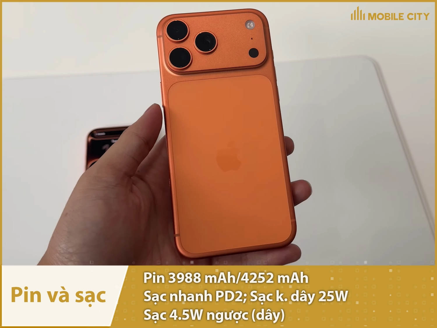 Thời lượng pin lâu dài & đủ công nghệ sạc