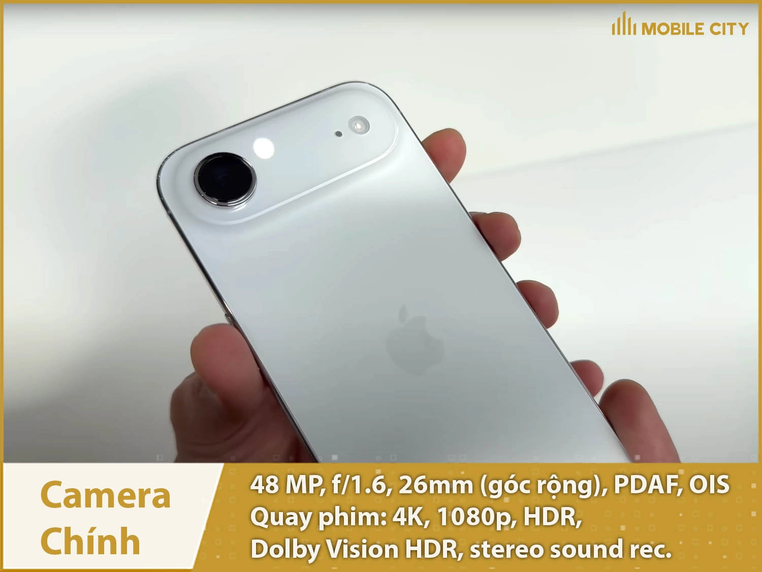 Camera chính 48MP; Quay phim 4K