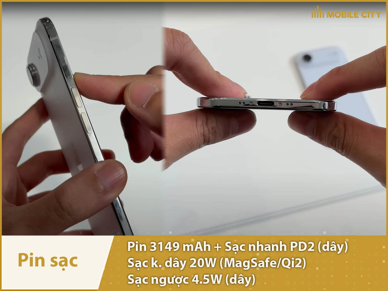 Pin 3149mAh đủ dùng & Đủ công nghệ sạc