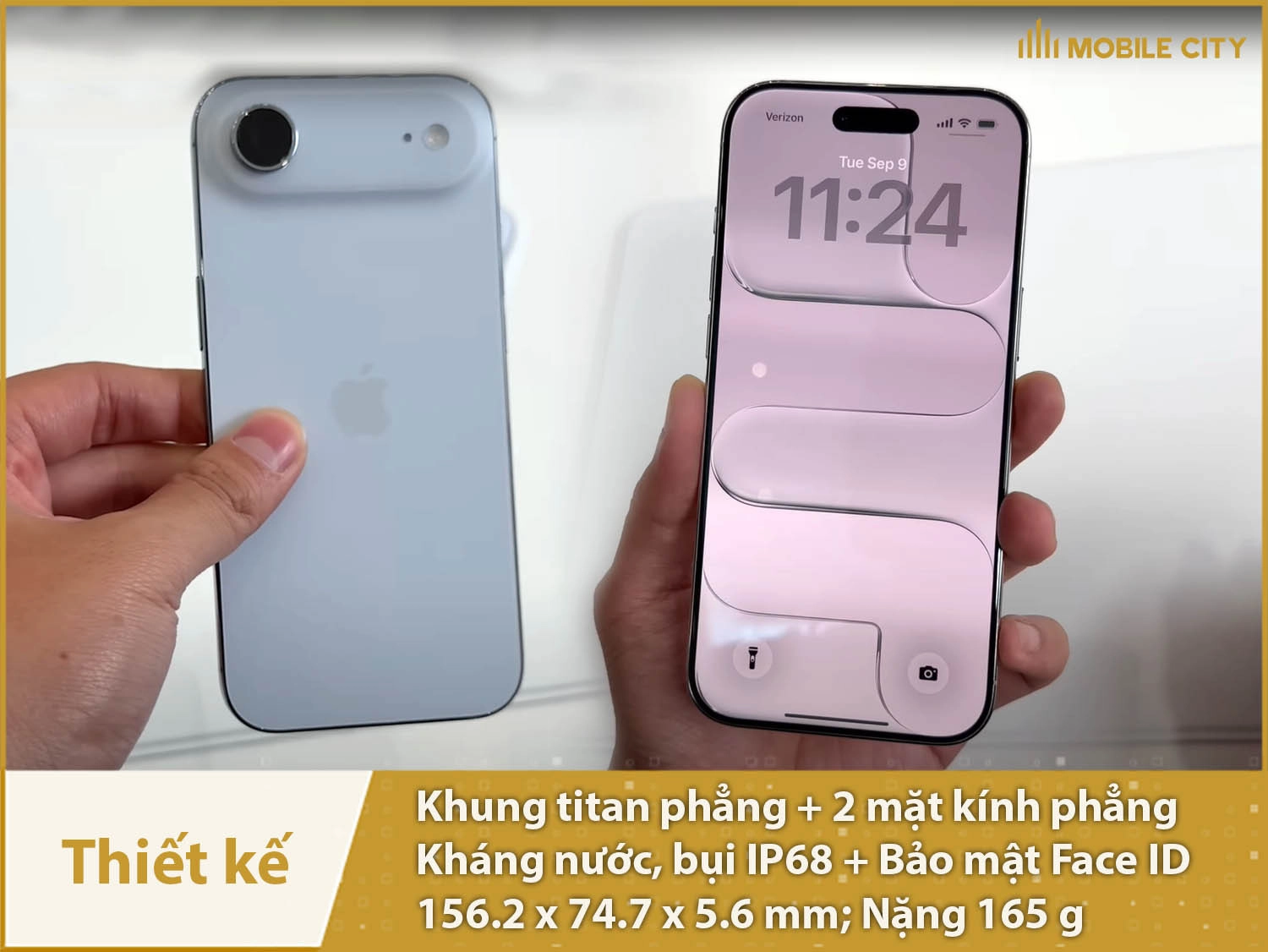 Thiết kế siêu mỏng, cực kỳ nhẹ