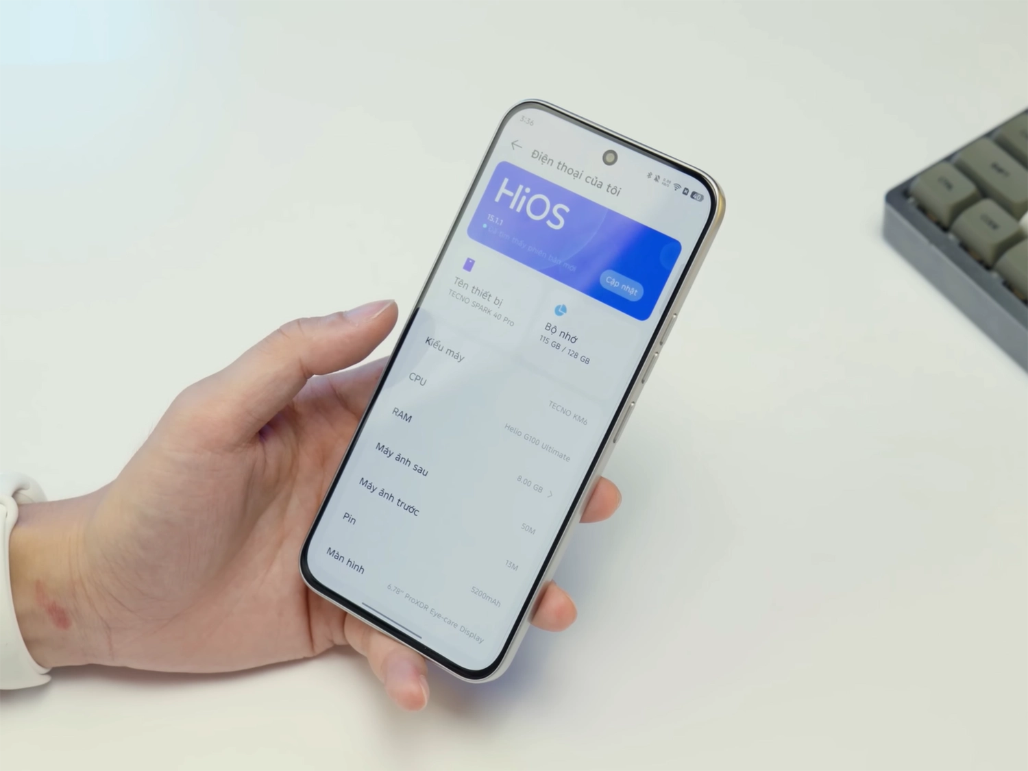 Thông số kỹ thuật Tecno Spark 40 Pro