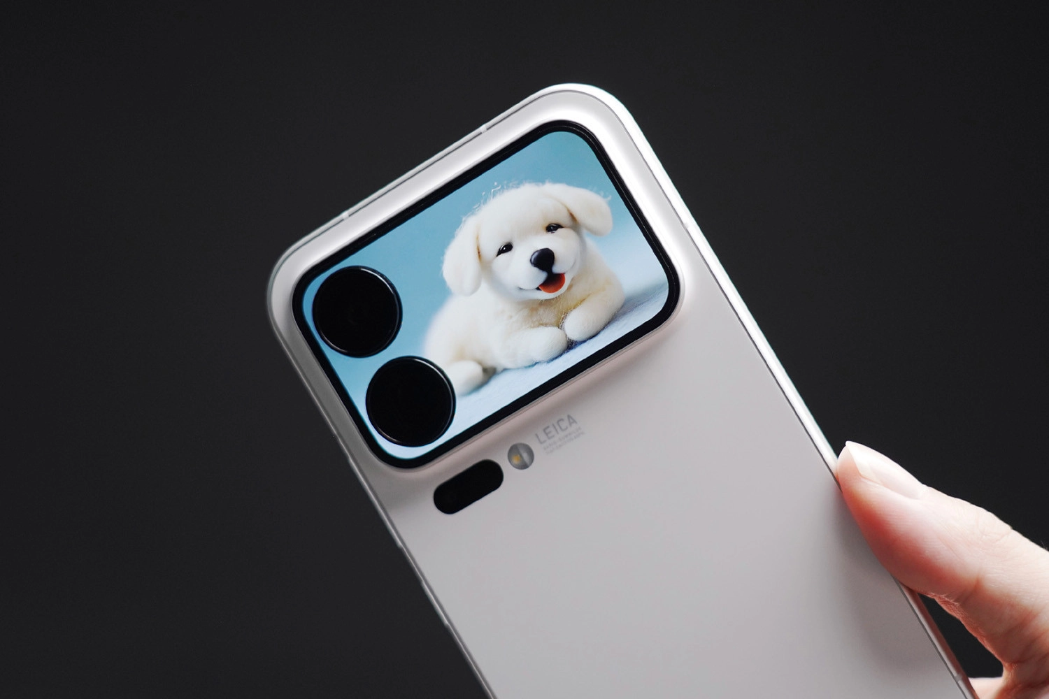 Màn hình phụ rất tiện lợi