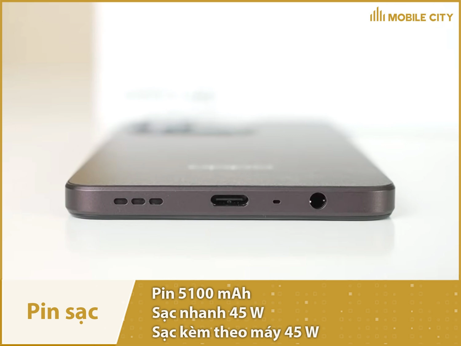 Pin khủng 5100mAh & Sạc nhanh 45W