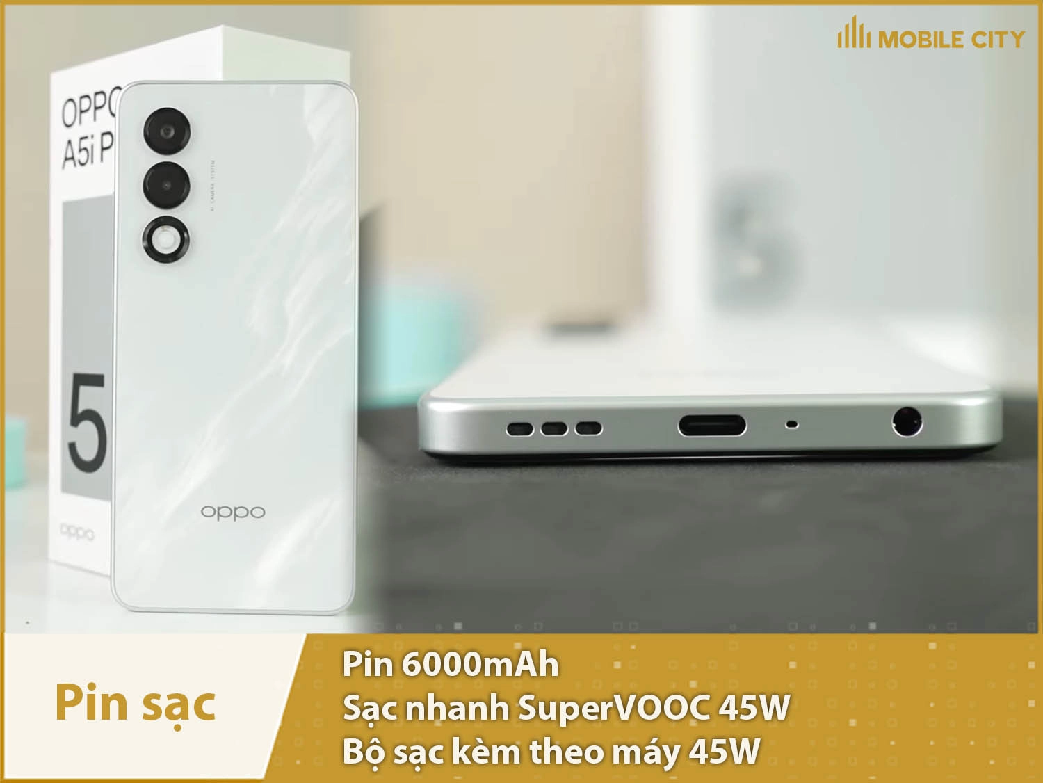 Pin khủng 6000mAh & Hỗ trợ sạc nhanh 45W