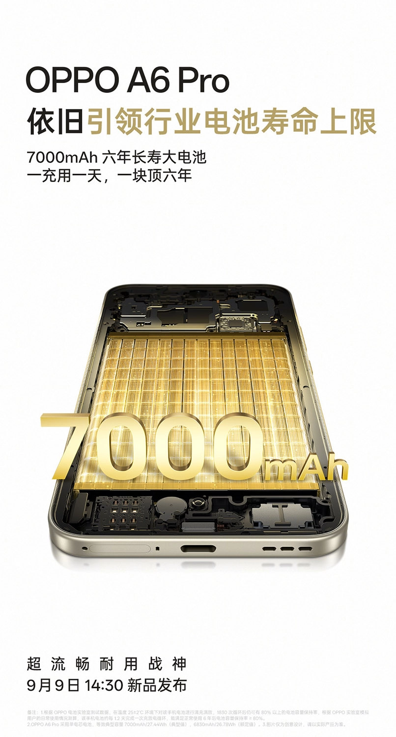 Dung lượng pin 7.000 mAh siêu khung