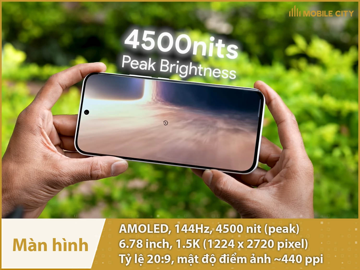 Màn hình AMOLED cong hỗ trợ 144Hz