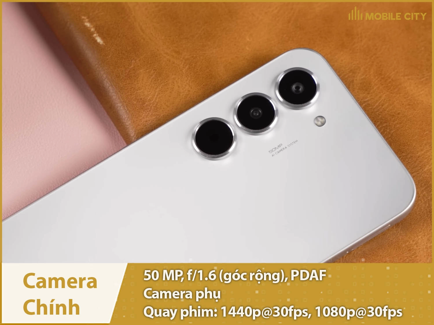 Camera 50MP & Quay video 2K siêu nét