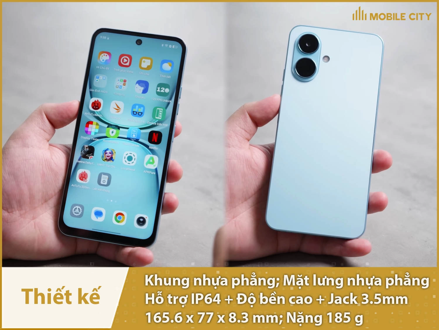 Thiết kế tinh tế, hiện đại