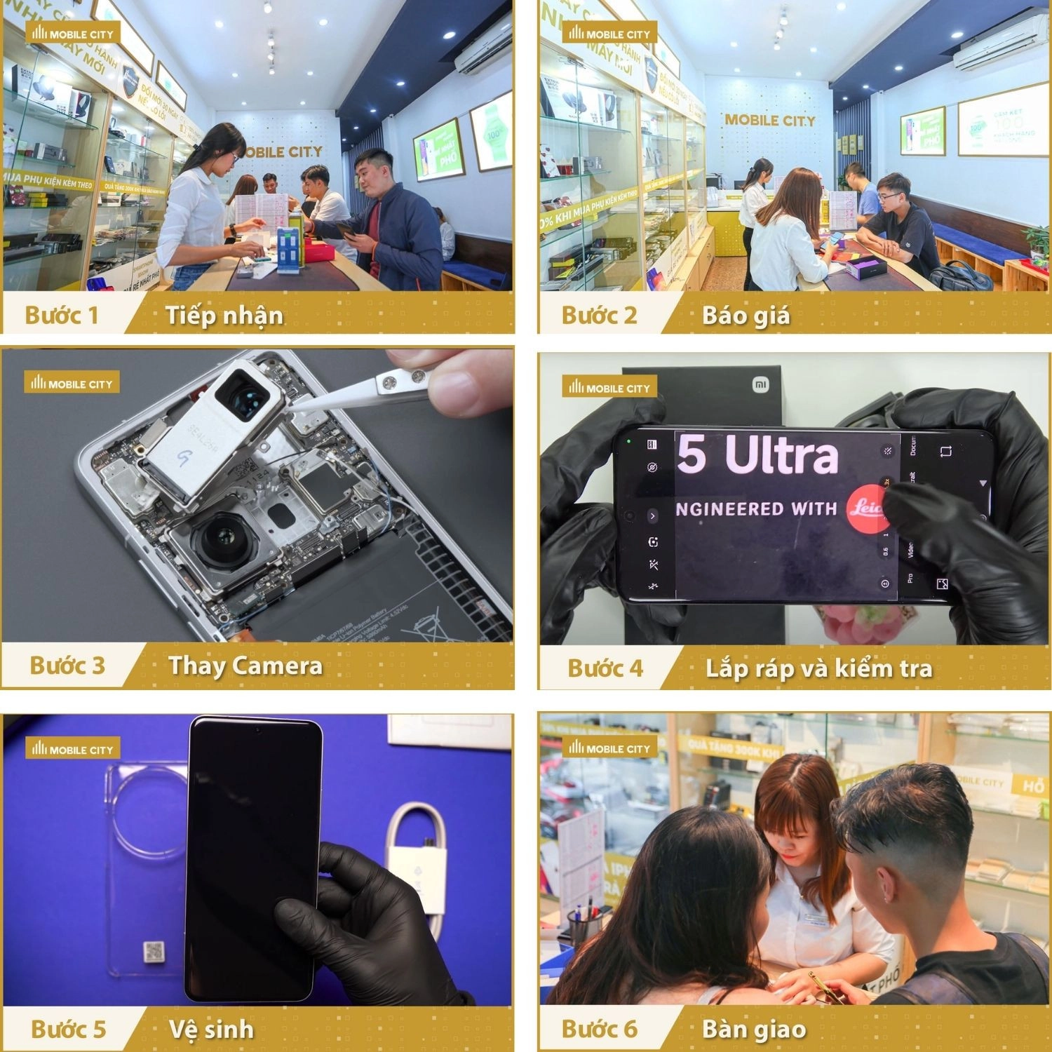 Thay Camera Xiaomi 15 Ultra, Quy trình thay Camera Xiaomi 15 Ultra chuẩn xác nhất