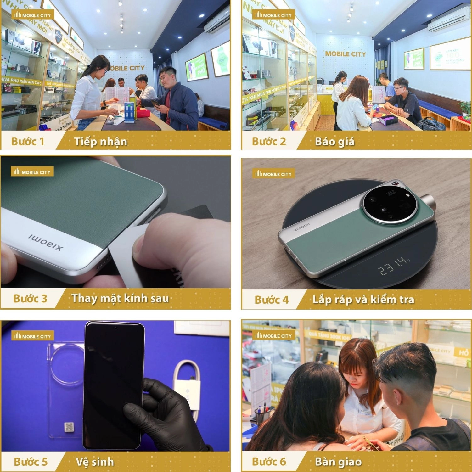 Thay mặt kính sau Xiaomi 15 Ultra, Quy trình thay mặt kính sau Xiaomi 15 Ultra chuẩn xác nhất