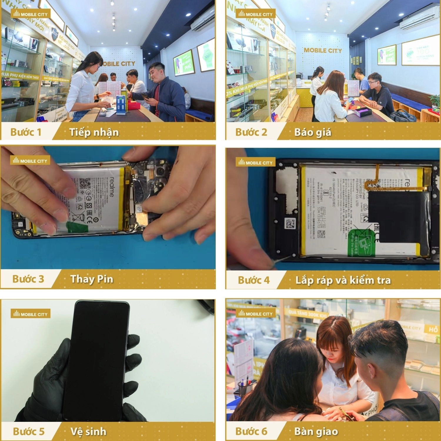 Thay Pin Realme 14T, Quy trình thay Pin Realme 14T chuẩn xác nhất