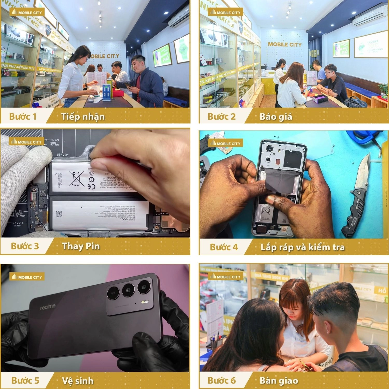 Thay Pin Realme C75, Quy trình thay Pin Realme C75 chuẩn xác nhất