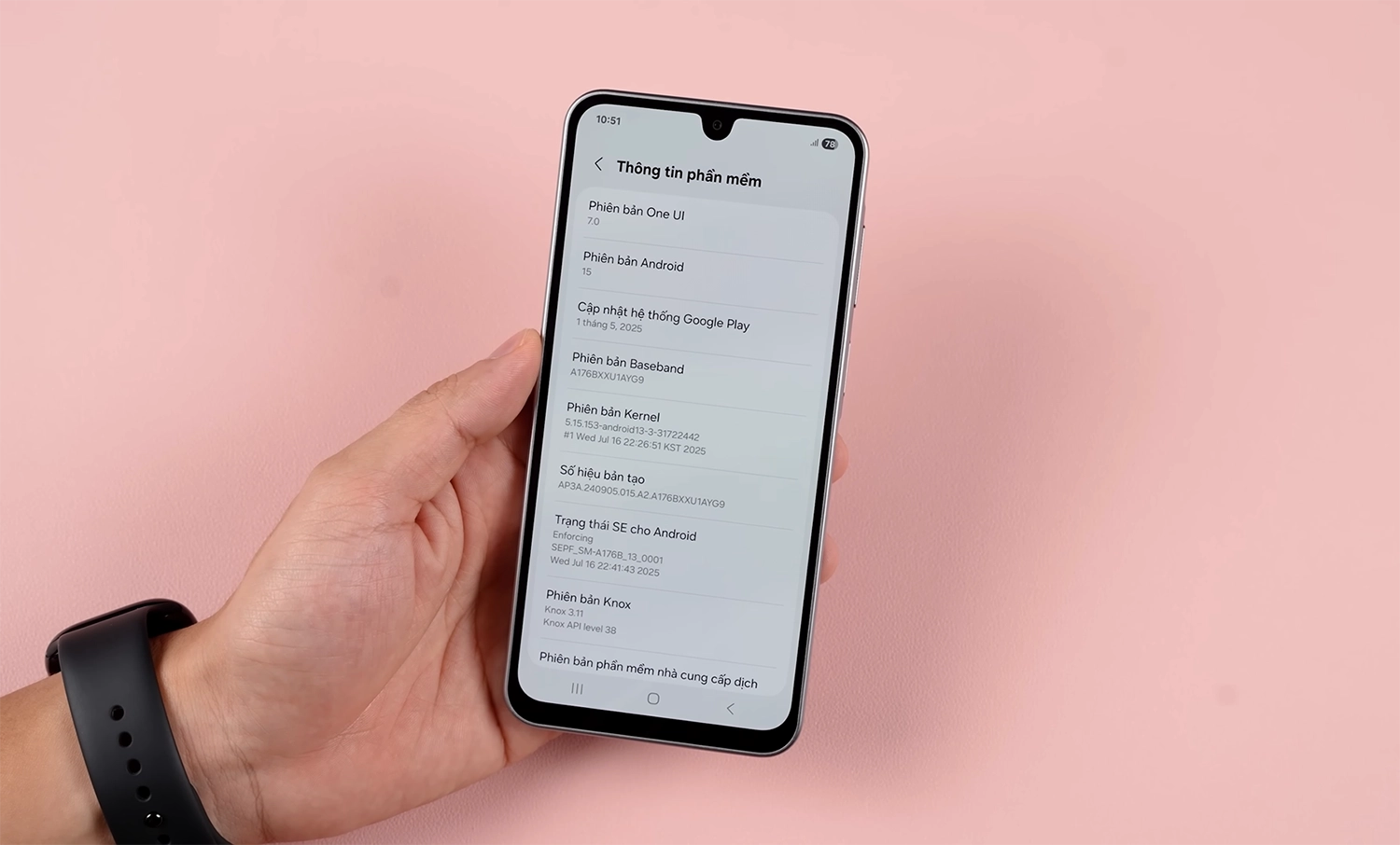 Thông số kỹ thuật Samsung A17 5G